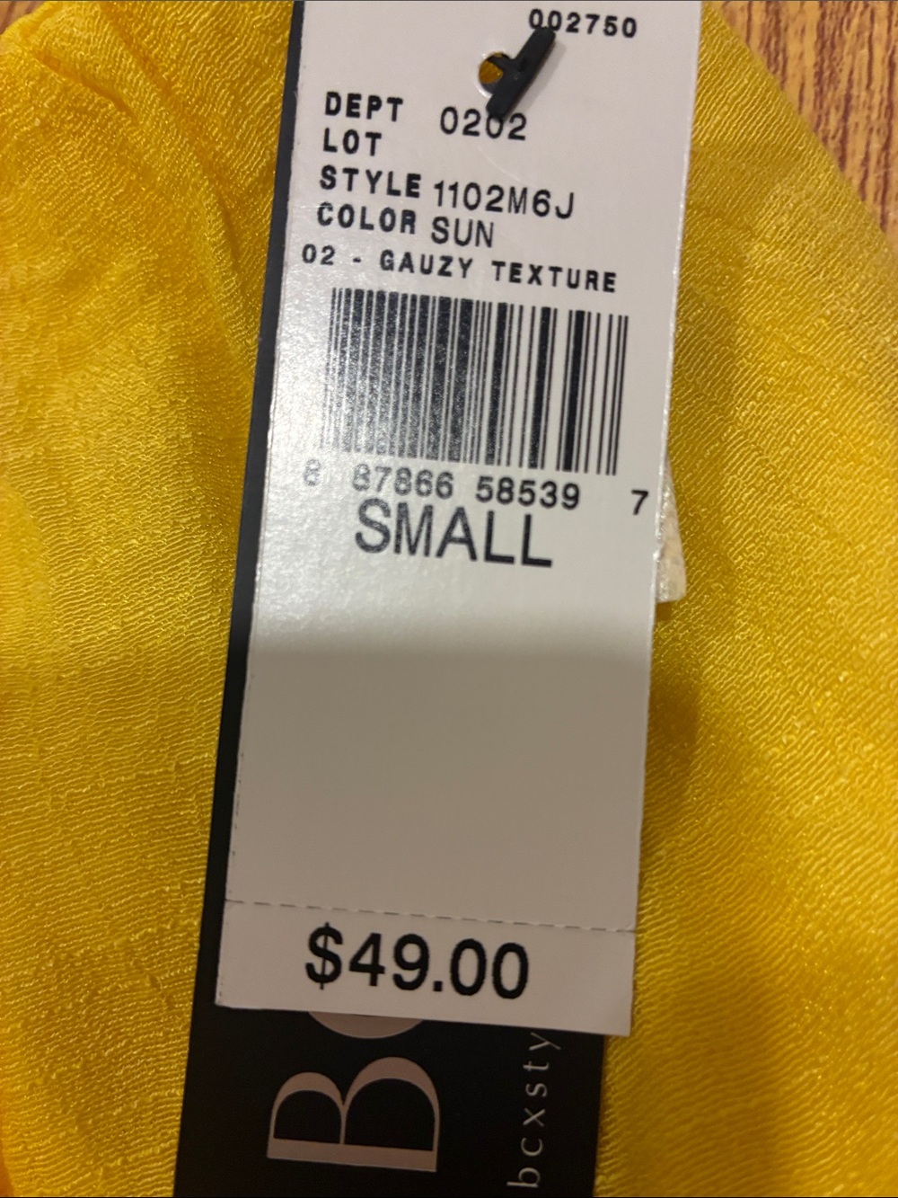 BCX Yellow Strapless Ruffle Dress - Picture 5 of 5